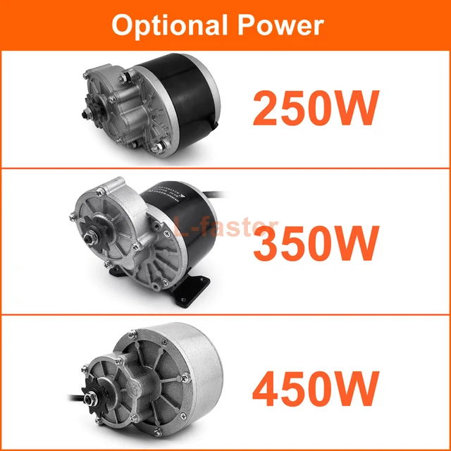 シングル電動自転車モーターキット,右側駆動モーター,スロットル  