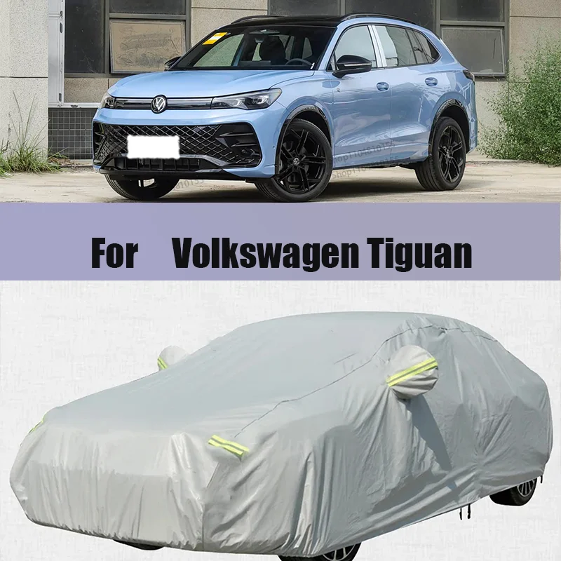 

For Volkswagen Tiguan Full Car Covers Outdoor Indoor Uv Sun Protection Dust Rain Snow Protective Anti-hail Car Cover