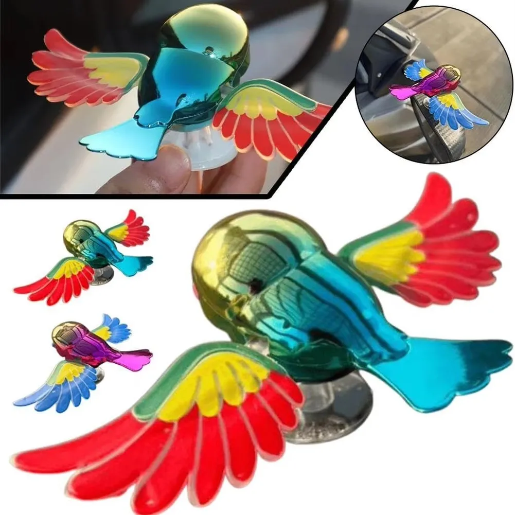 Simulated Flying Bird Car Motorcycle Hanging Decoration Wind-activated Flapping Wing Bird Car Decoration Cute Interior Ornament