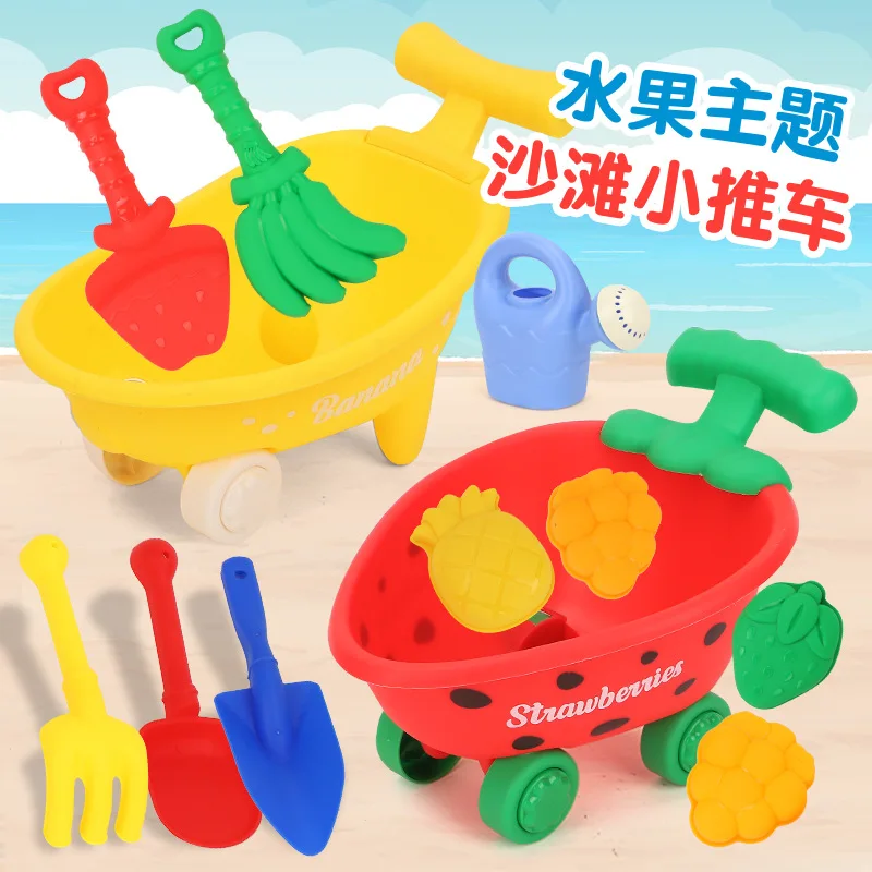 Kinderspiel zu Hause Cartoon Strand Outdoor Park Graben Sand Schaufel Rechen Eimer Set Badezimmer Wasserspiel Strandspielzeug