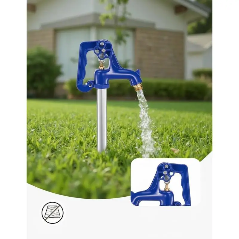 Robinet de jardin anti-gel 980 mm, robinet extérieur avec profondeur de dissimulation de 304,8 mm, raccord de tuyau G 3/4 ", poignée à levier et volant, robinet de jardin sans plomb pour l'arrosage des jardins et des fermes