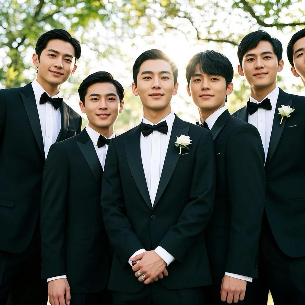 

Summer Groom Suit Set for Men Wedding Party Groomsmen Formal Wear Plus Size Tuxedo Outfit