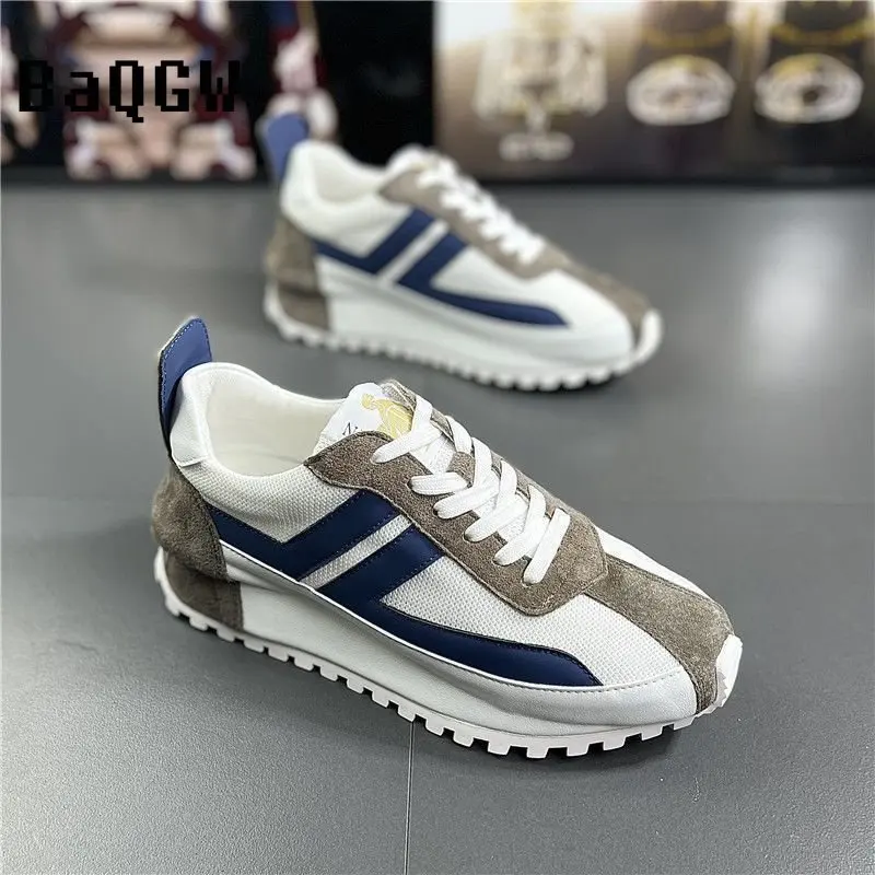 Fashion Men Shoes Luxury Chunky Sneakers Mesh Breathable Increased Platform Male Woman Vulcanize Walking Shoes Sport Trainers