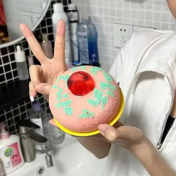 바디 각질 제거 카피 바라 목욕 스폰지 볼, 만화 동물 거품 스폰지, 미니 비누, 욕실 액세서리, 얼굴 세척 샤워 퍼프 