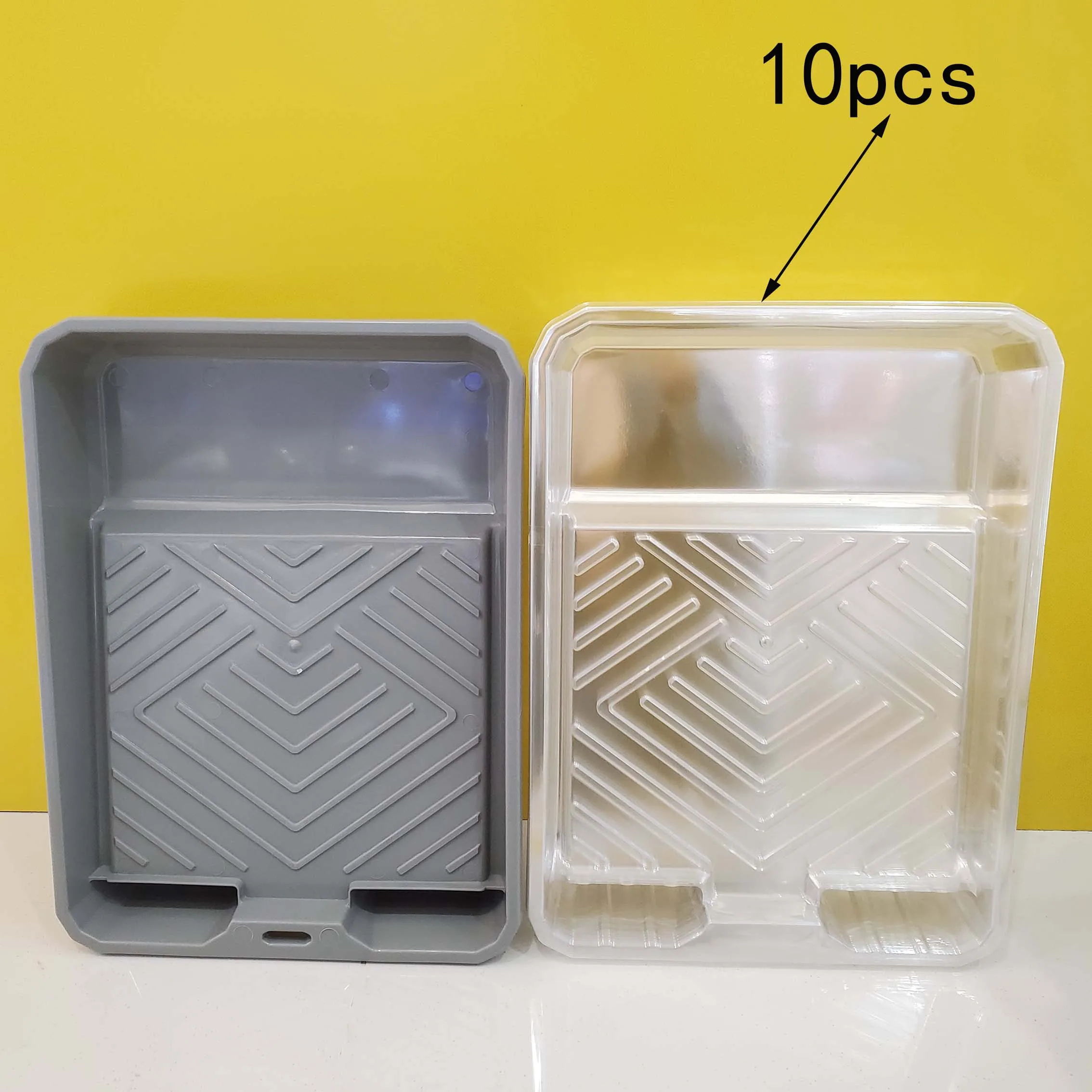 

Набор из 11 лотков для краски, 9 дюймов, включает 1 пластиковый лоток для краски и 10 лотков для цветовых образцов. Попрощайтесь с проблемами уборки