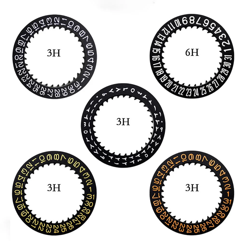 High-end 3/6/9 O'clock Calendar Disc, Precision Date Wheel Fits NH35 & NH36 Automatic Movement,Mechanical Watch Replacement Part