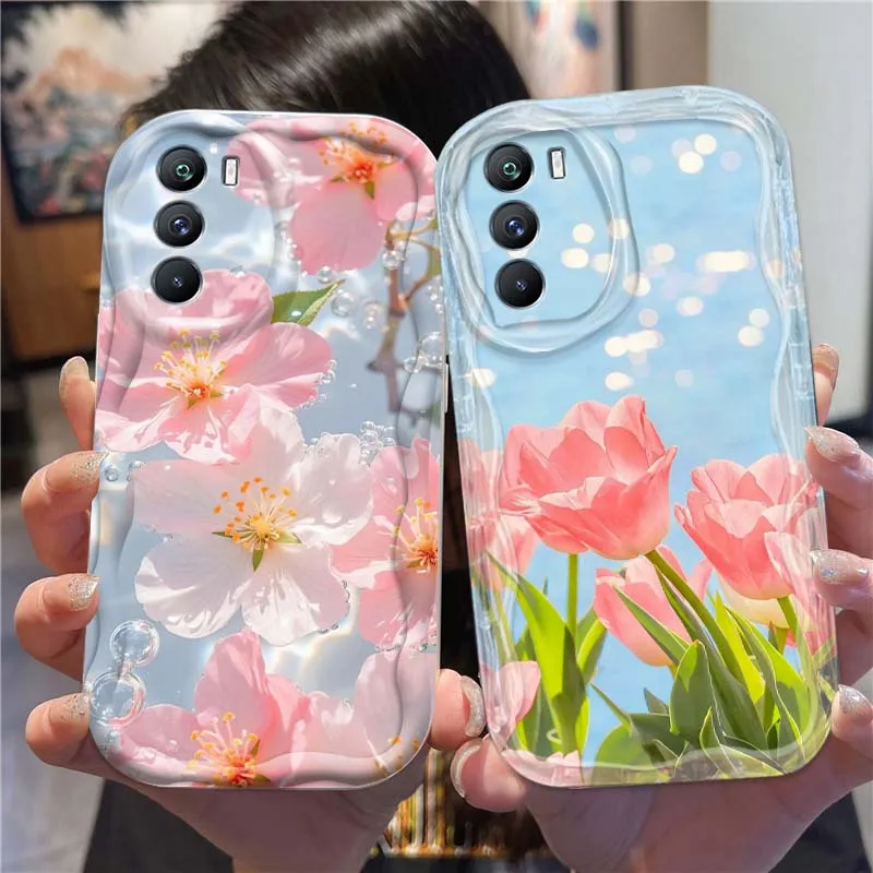 

Pure bright flower tulip rose Phone Case For Xiaomi Mi 11 12 12T 14 15 Lite Ultra Poco F4 X3 X5 X6 X4 X7 M6 F6 Pro 5G Wave Oil
