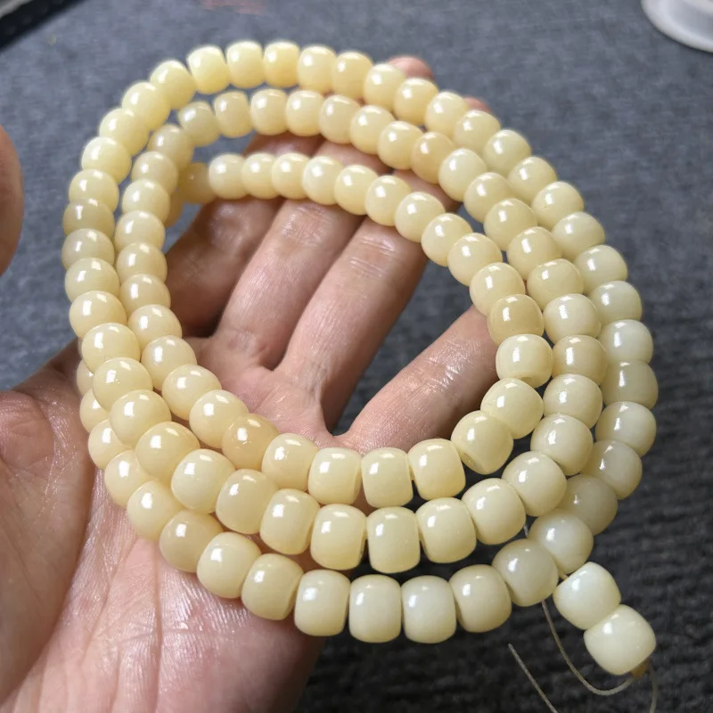 

Natural Camel Bone Apple round Bulge Beads Apple Orchard Camel Bone Barrel Beads108 Bone Beads Buddha Beads Bracelet Bracelet