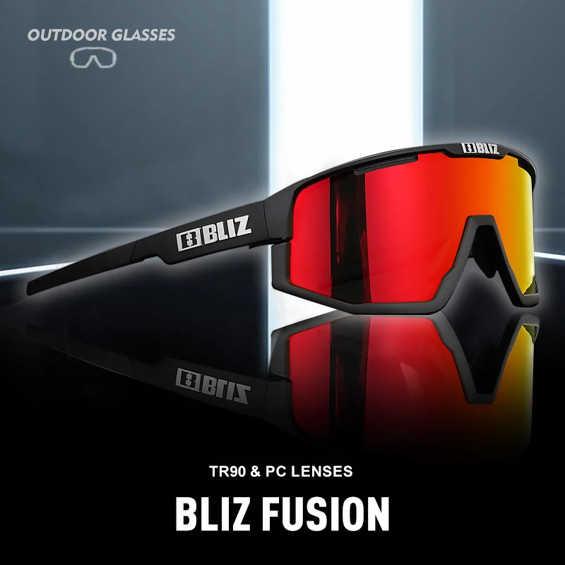 B Bliz Polarisierte MTB-Fahrrad-Sonnenbrille für Herren und Damen, Sport, modisch, UV400-Brille, Mountainbike, Rennrad, Reiten, Sonnenbrille, 3-Gläser – Detail 2