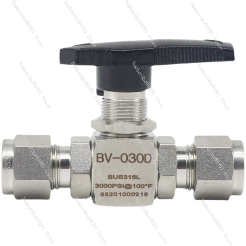 

Card Sleeve Ball Valve High Pressure BV Inlet Two-Way Straight Instrument Switch Valve Gas Pipeline Stop Valve