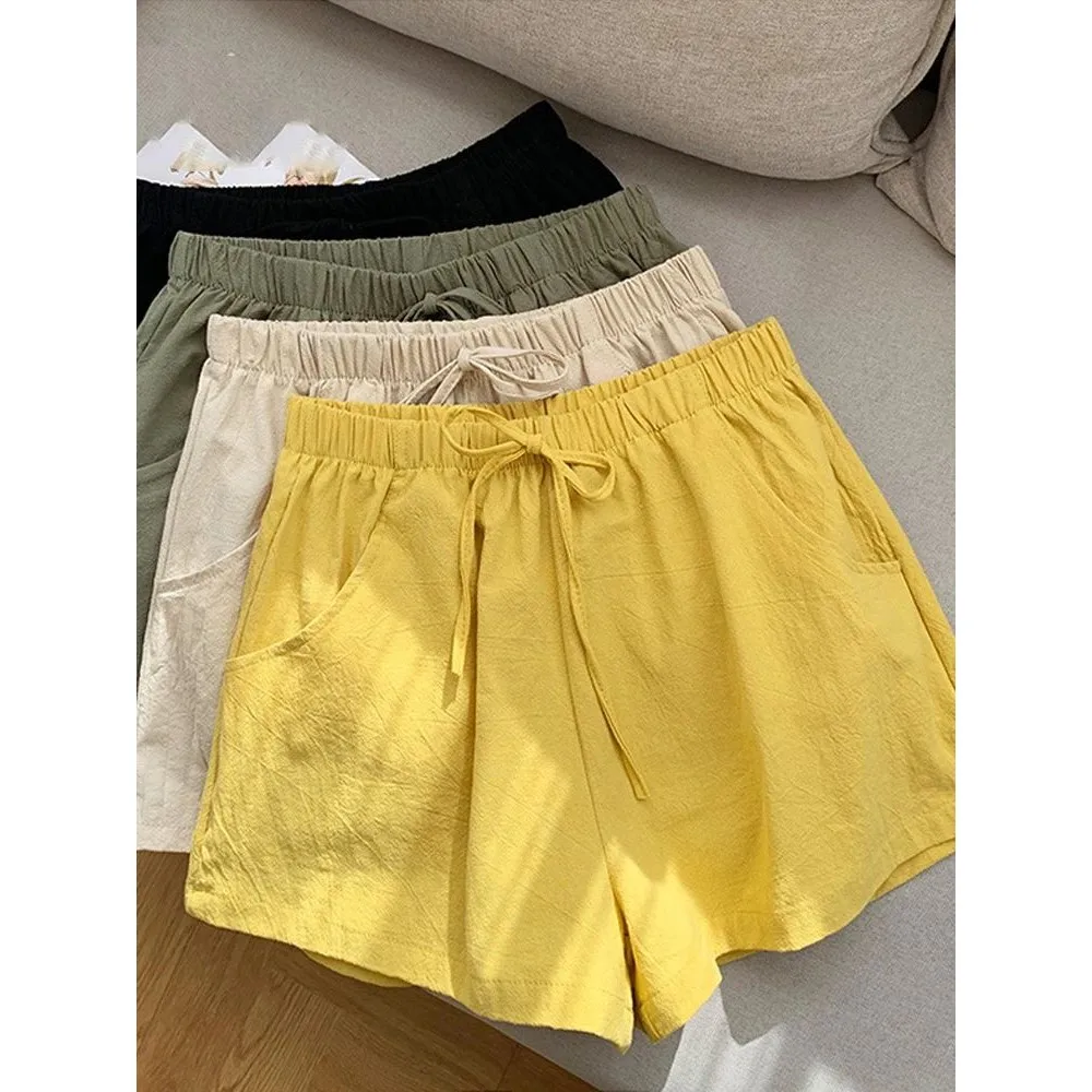 

Casual Linen orts for Women I TOOLIN Gym Workout orts ort P Elastic Waisand PU Fabric Winter Collection