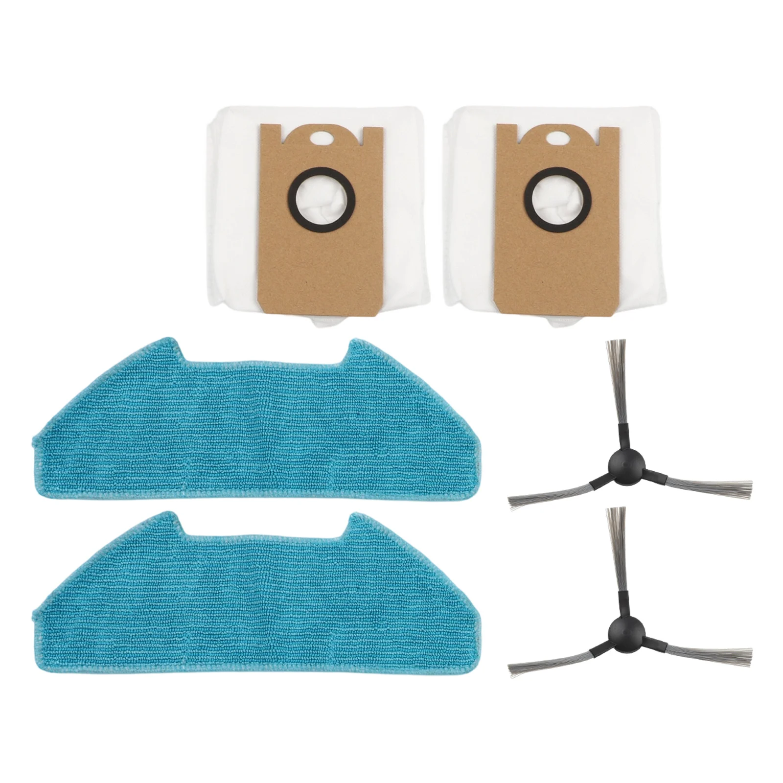 For Redkey R10 Vacuum Cleaner Replacement Accessories Kit Featuring Microfiber Mop Cloths Dust Bags Side Brushes