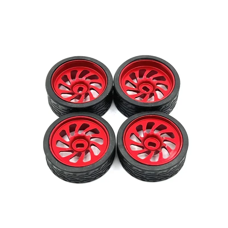 Metal Upgrade, Two Wide And Two Narrow, 26.5mm Outer Diameter, Racing Wheel, For WLtoys KYOSHO Mosquito Car 1/28 RC Car Parts