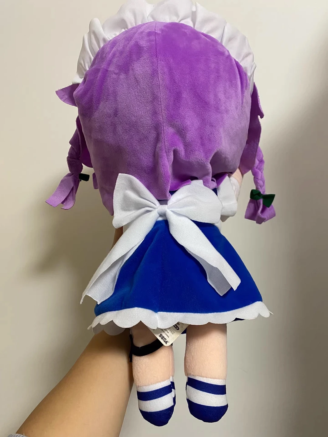 Cute Japan Anime Touhou Project Izayoi Sakuya Big Laying Down Plush Plushes Stuffed Pillow Cushion Doll Toy Kids Gifts 40cm