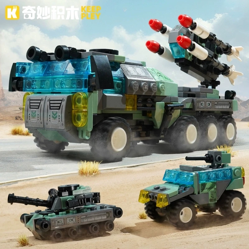 

Комплект сборки строительных блоков Keeppley 42207, круизный ракетный автомобиль, военная модель игрушки для мальчиков, прямые продажи с фабрики
