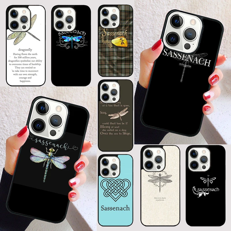 Outlander Sassenach Design cover For iPhone 15 16 13 12 11 14 Pro Max Mini Max SE 2020 7 8 6S Plus Phone Case