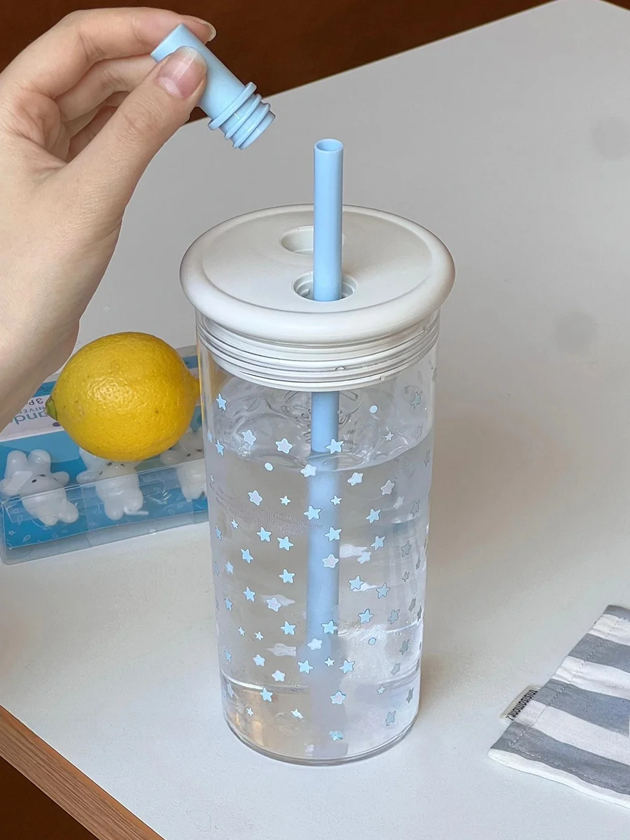 

Portable Large Capaci St Plastic Cup for Women Summer New Arrival Neighbors General Store Original Design Water Bottle Gift