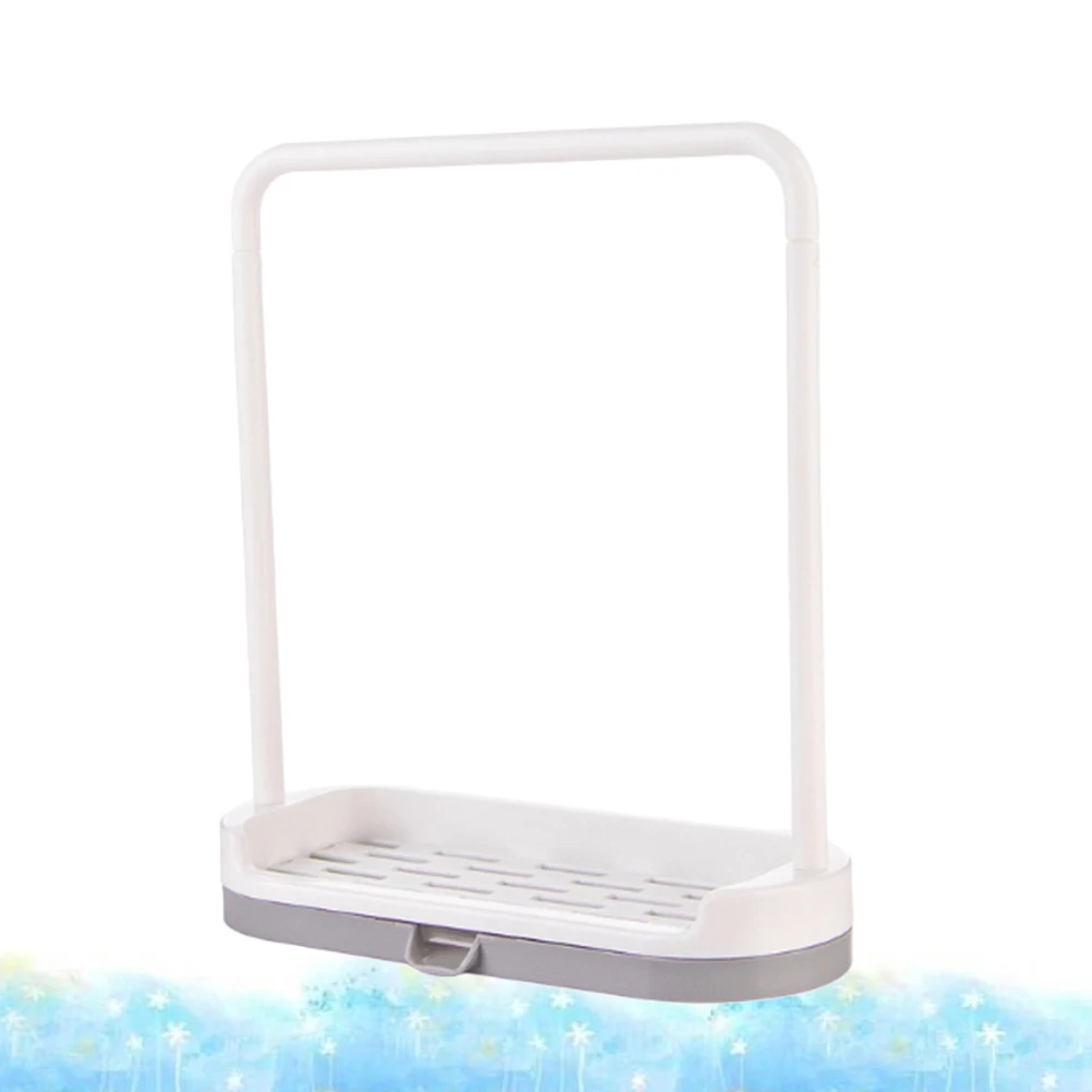 

Pretty H Sink Premium PP Drainer Sponge Holder Scrubbers Rack Soap Drainer Kitchen Bathroom Storage ganizer