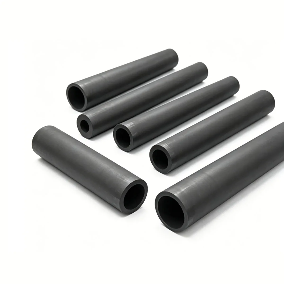 SiC Ceramic Pipe Pressureless Sintered Silicon Carbide Solid Rod High Thermal Conductivity Heat &