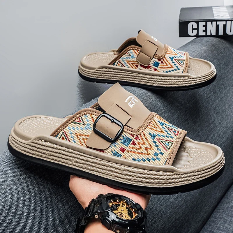 

Summer Outdoor Non-slip Platform Sandals Thick Sole Beach Casual Walking Shoes