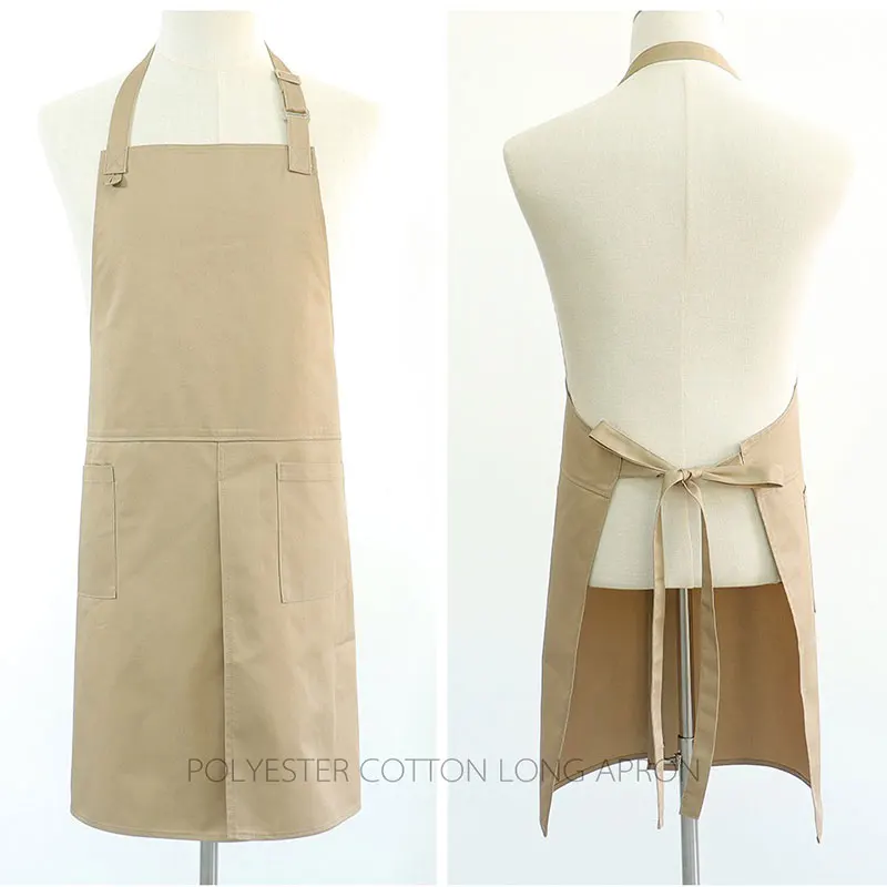 Neck-wrap apron, chef's half-body apron, milk tea restaurant, bread baking, back kitchen female server