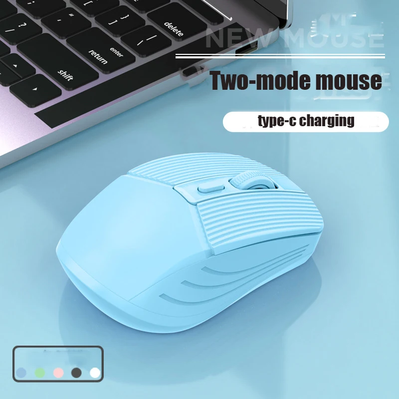 2.4Ghz Bluetooth Draadloze Pc Computer Gaming Muis Met Dpi Verstelbare Knop Type-C Opladen Voor Desktop/Laptop Tablet Computer