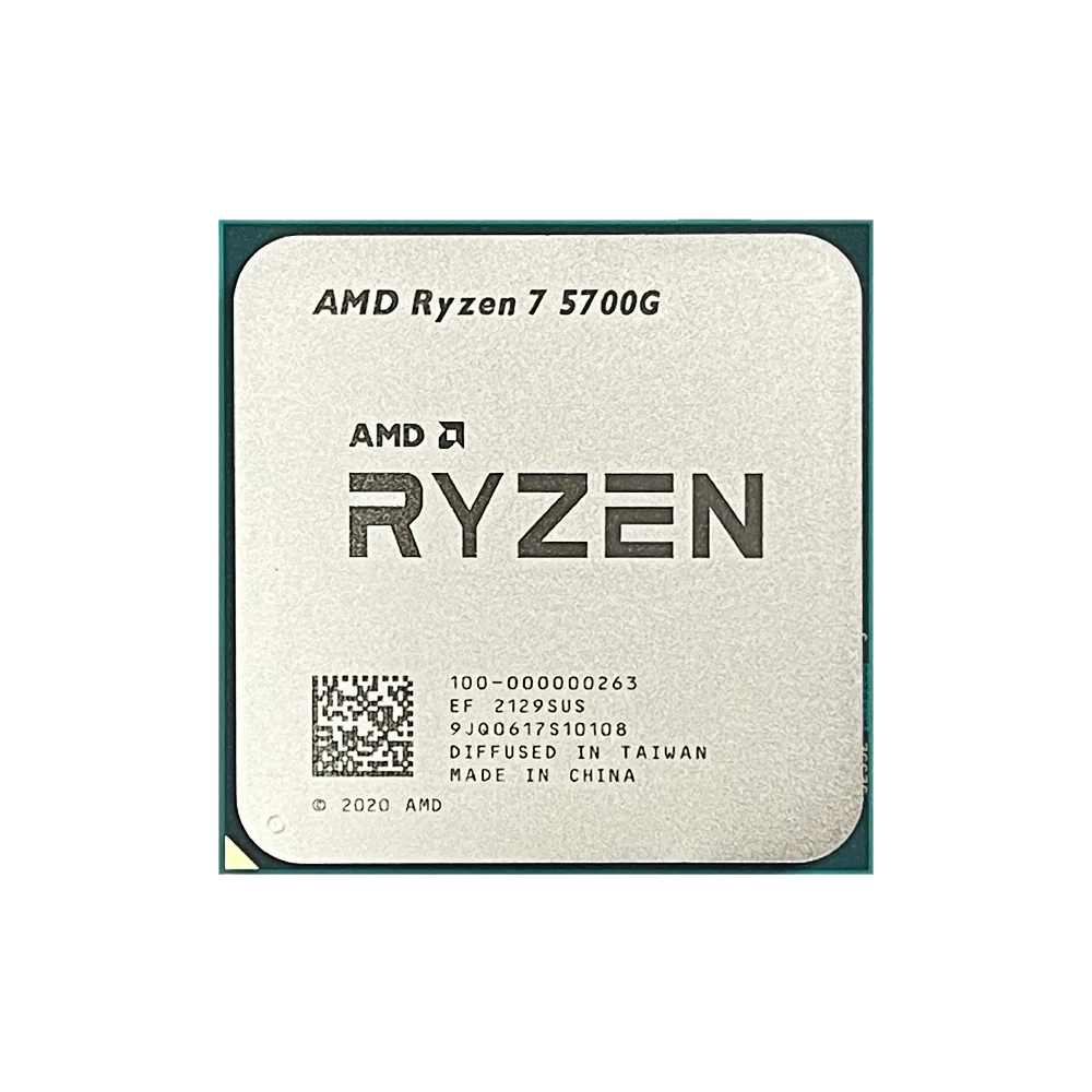 جديد AMD Ryzen 7 5700G R7 5700G CPU placa de video سطح المكتب رقائق متكاملة GPU لعبة مكتب وحدة المعالجة المركزية المقبس AM4 معالج Processor