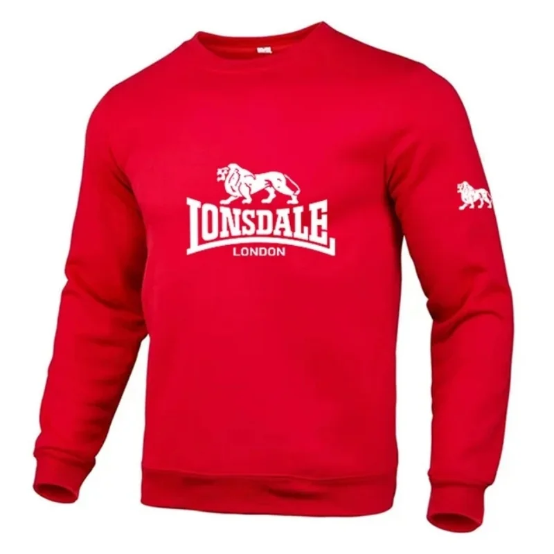 LONSDALE Mode Herren- und Damen-Hoodie Frühling und Herbst Freizeit-Hoodie-Sweatshirt Herren-Top einfarbiges Hoodie-Sweatshirt