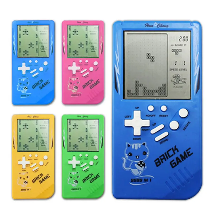 Mini consola de mano Retro portátil para niños, máquina de juego de ladrillo nostálgico de bolsillo clásico, juguetes educativos, juego de rompecabezas