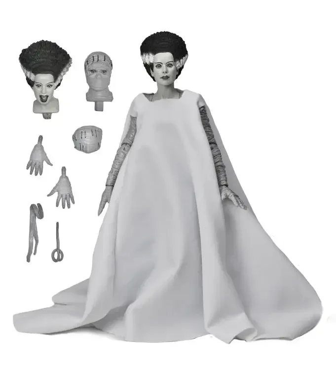 Neca-figura de acción Original Ultimate Bride of Frankenstein, modelo de 7 pulgadas, juguete, regalos de Halloween, juguetes, 04821 (B & W)