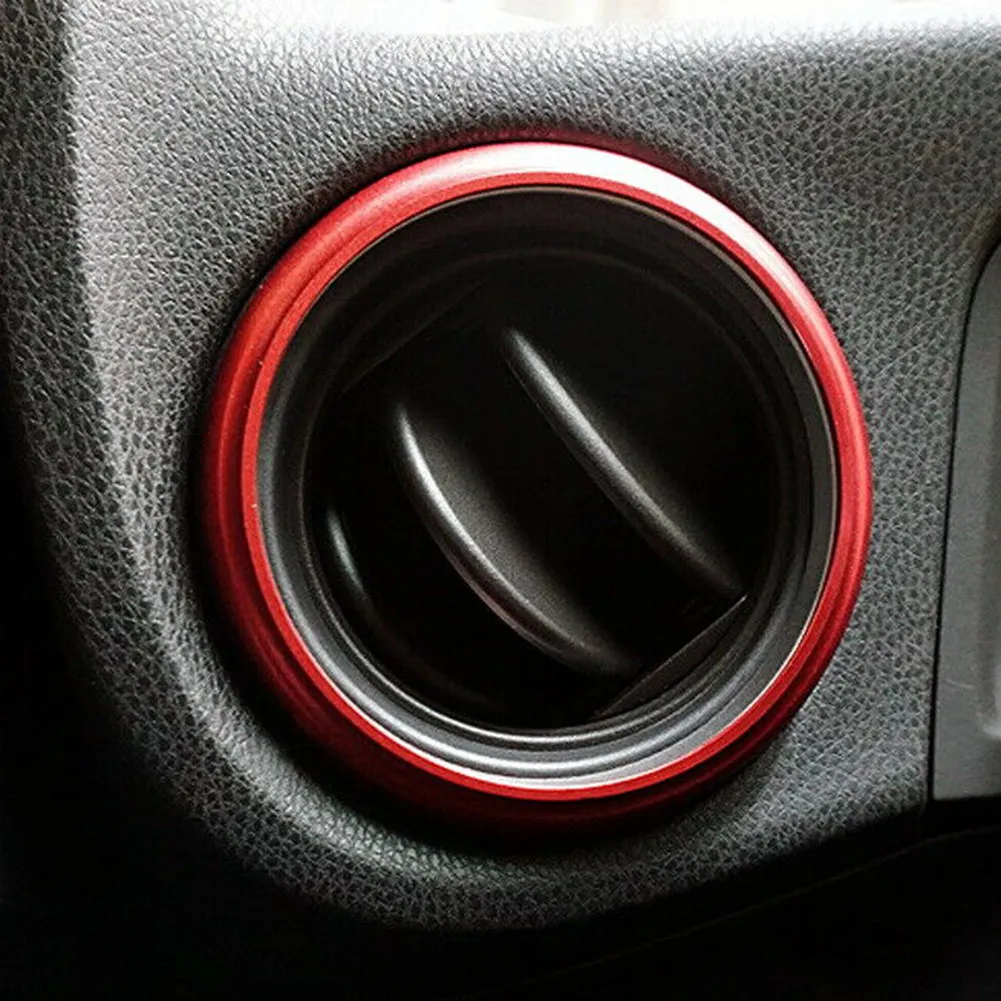 Outlet Ring Cover Red Trim Vent Cover Decoration For Scion FR-S for toyota 86 for brz Interior Opening 2pcs AC Aluminum