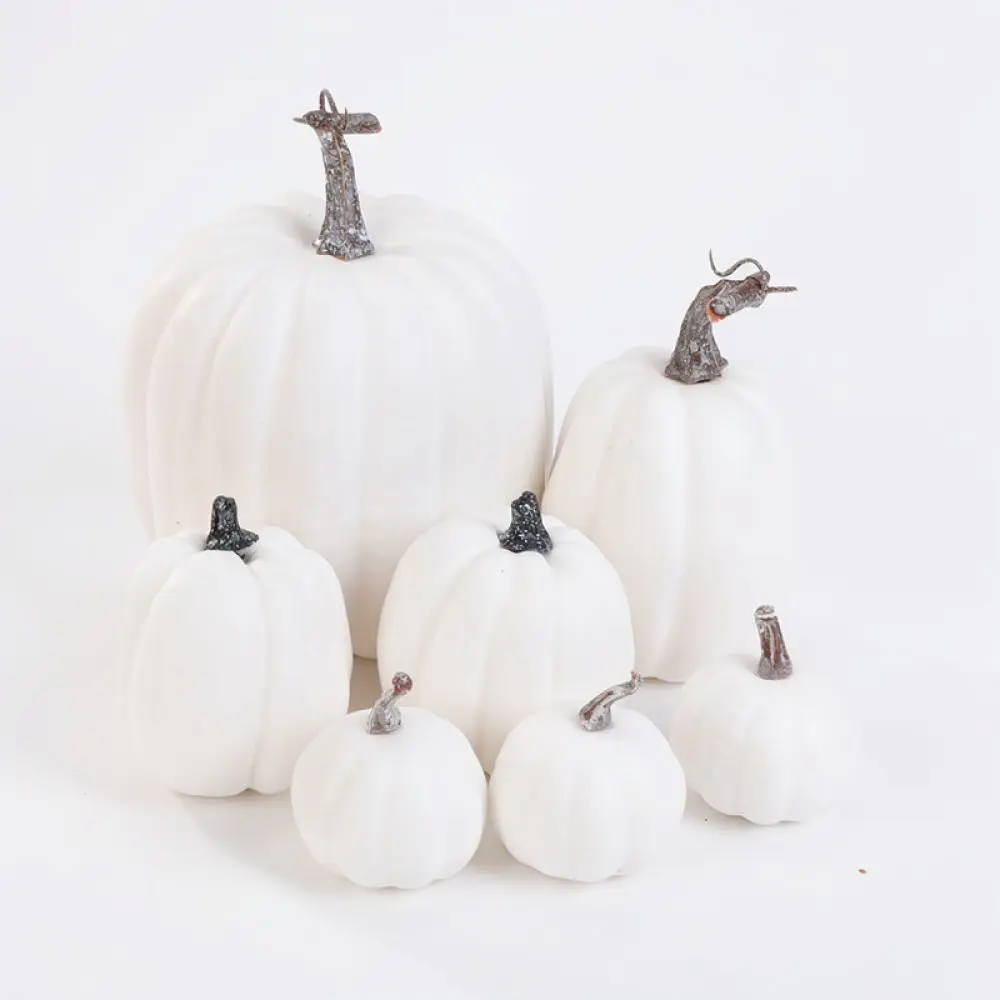 Artificial Pumpkins Foam Vegetables Realistic Autumn Harvest Decor Thanksgiving Halloween Party Ornaments Table Display Props