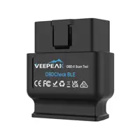 Veepeak OBDCheck BLE OBD2 escáner Bluetooth herramienta de escaneo de diagnóstico automático OBD II para iOS y Android, motor de control de coche BT4.0
