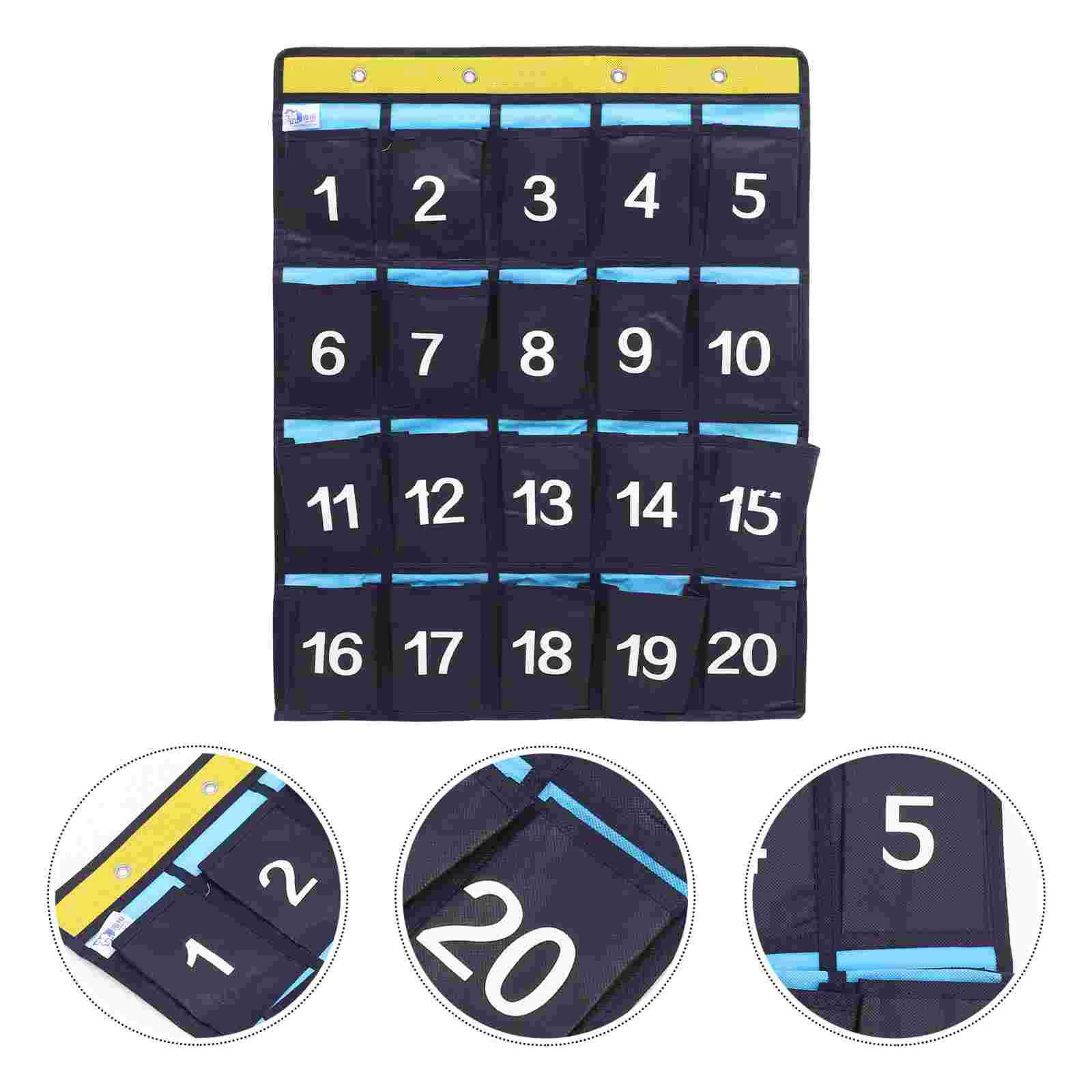 

Tofficu Classroom Storage Numbered Classroom Pocket Chart Over The Door Hanging Organizer