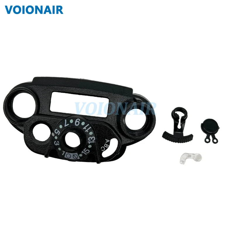 VOIONAIR 2pcs Black Top Cover Plastic Bezel For APX6000 APX7000 Two Way Radios Repair Accessories