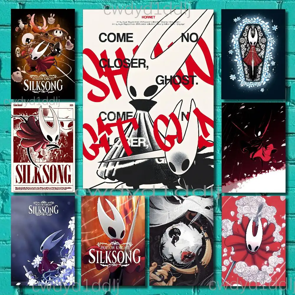 

Game H-Hollow Knight Silksong Poster Picture Canvas Painting Wall Art Home Decoration Print For Living Room Decor