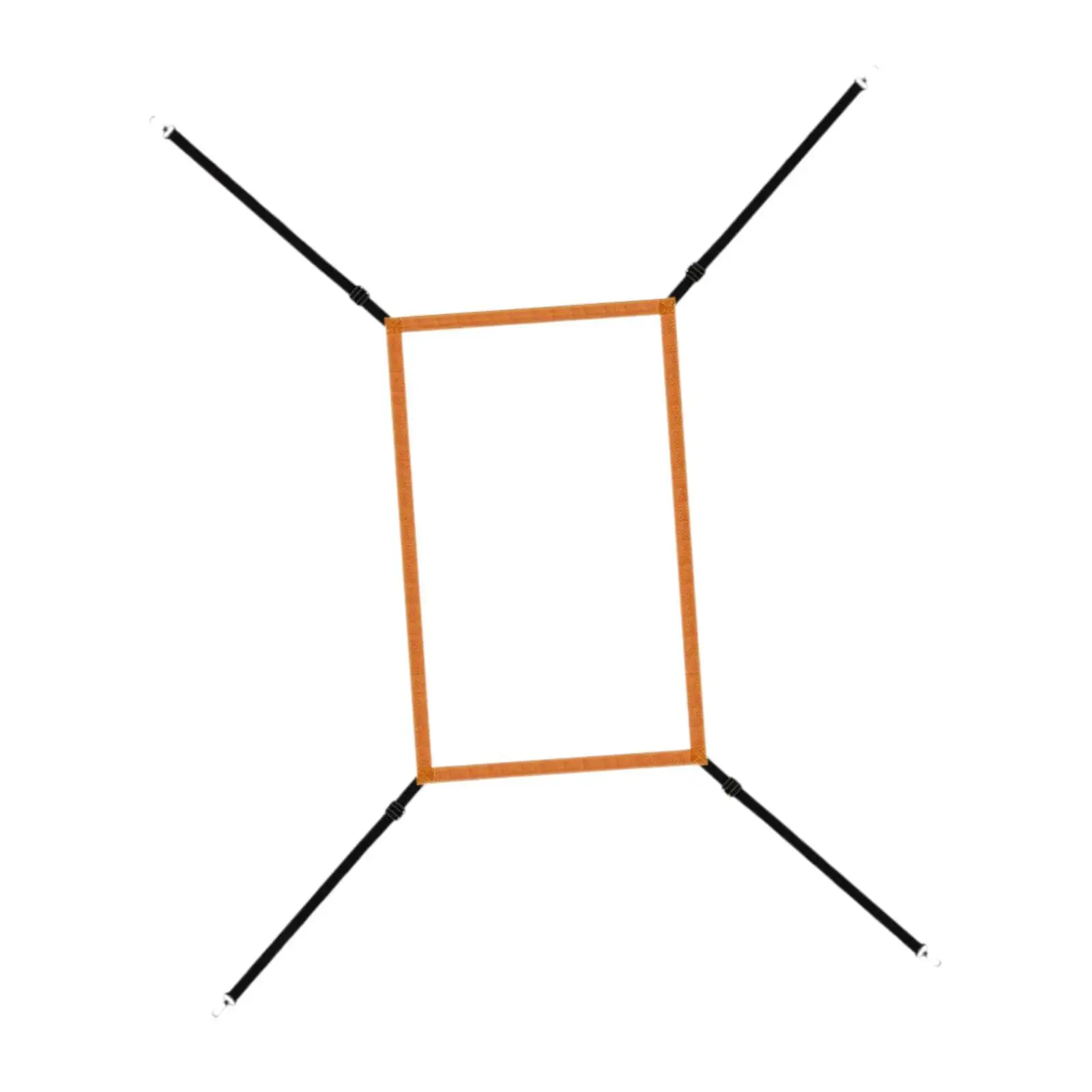 Baseball Batting Net with Catcher Strike Zone Target for Throw and Catch Practice in Outdoor Lawn