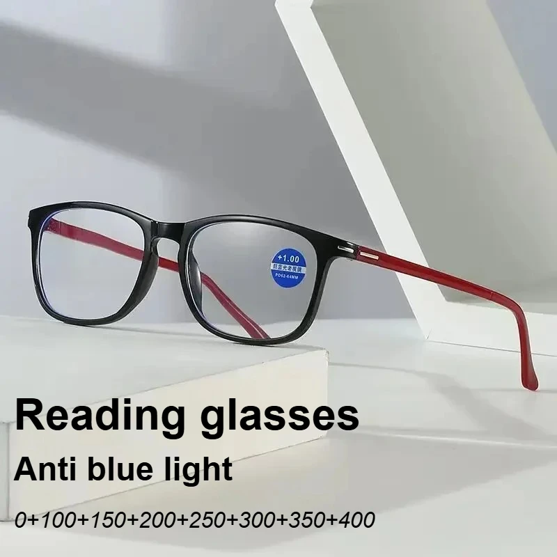 Bequeme und leichte Lesebrille für Männer und Frauen, hochauflösende Anti-Blaulicht-Brille, neutrale Lesebrille