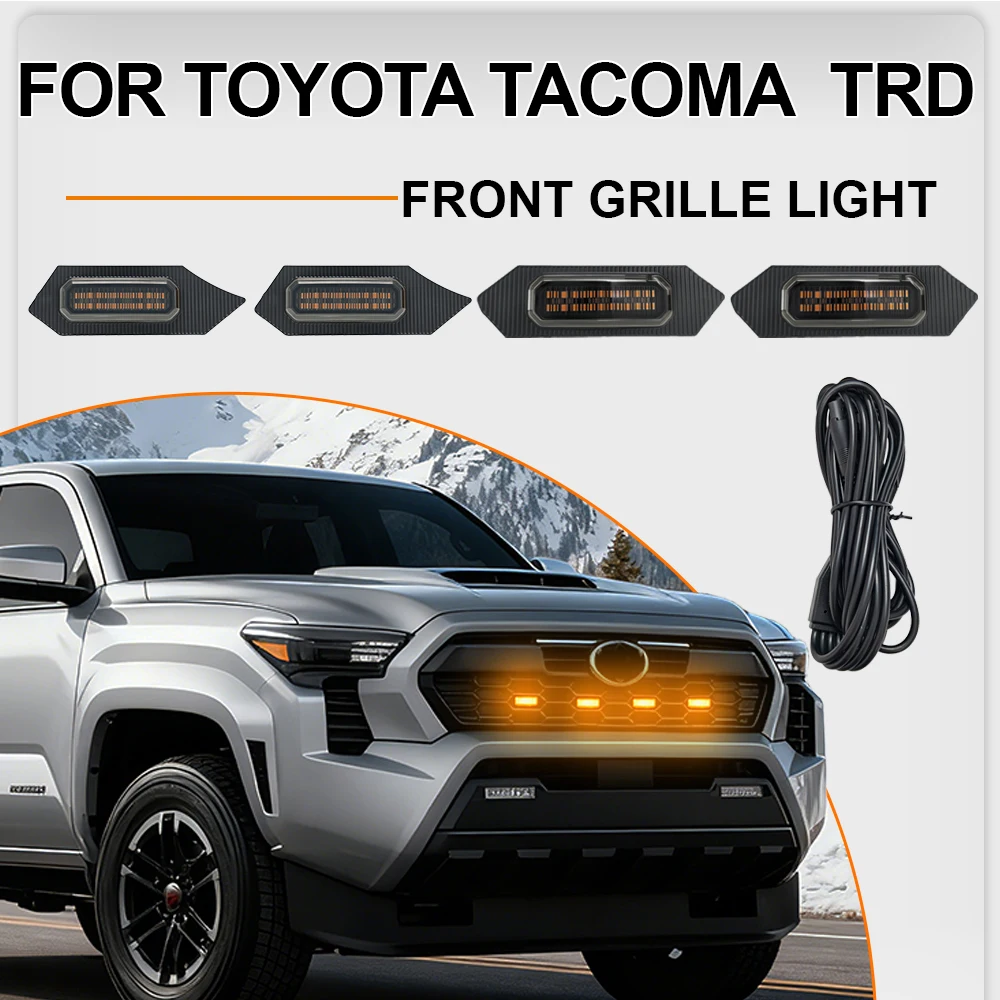 

LED Front Grille Light FOR TOYOTA TACOMA TRD RunningLight Wheel Eyebrow Lamp For Pickup truck 12V