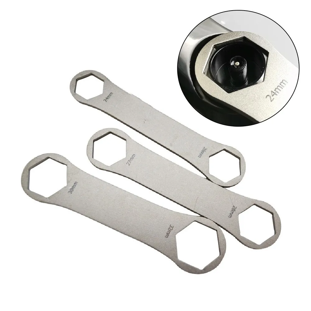 Stainless Steel Double Head Top Cap Spanner for Bike Fork Servicing For Rockshox Fox Easy Installation and Removal