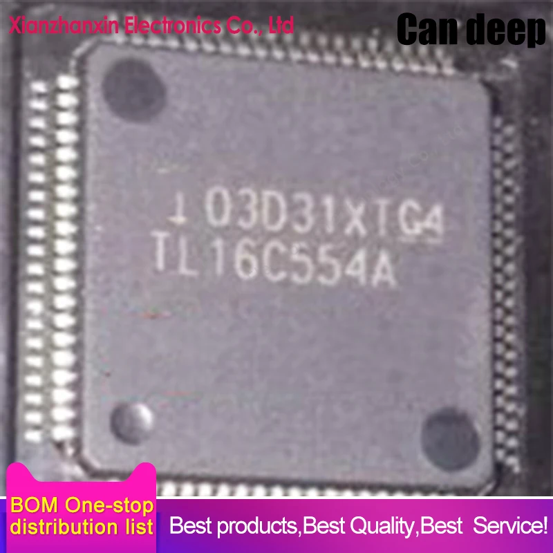 1pcs/lot TL16C554APNR TL16C554APN TL16C554A LQFP80 General Asynchronous Receiver/Transmitter