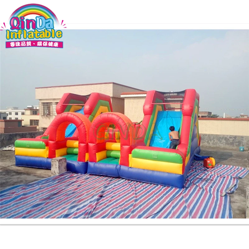 7X7 M Inflatable Castle Bouncer For Children Party, Rental Inflatable Fun City For Sale