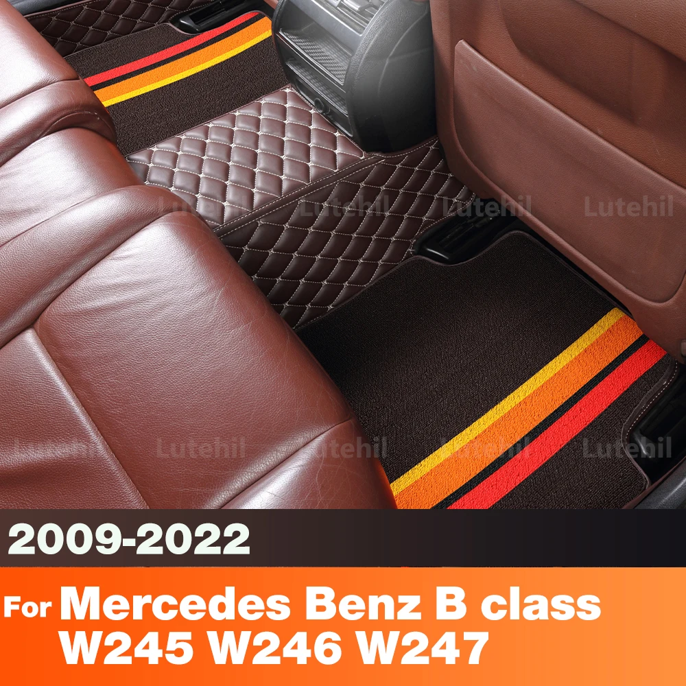 

Для Mercedes Benz B class W245 W246 W247 2009-2022 пользовательские автомобильные коврики автомобильный ковер чехол аксессуары для интерьера защитные