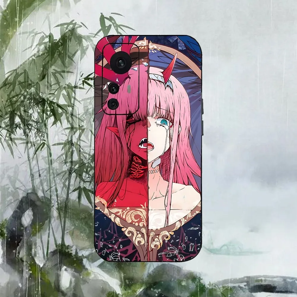 Zeroers-Tweo Darling In The FranXX Phone Case For Xiaomi 11 Redmi Note 11 5G 8T 9A 9 10T Note8Pro Note9 12SUltra Black Case