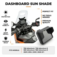 Para 390 790 890 Adventure R 790 Adventure 2023-2026: Cubierta Parasol para Pantalla de Instrumentos, Protector de Salpicadero