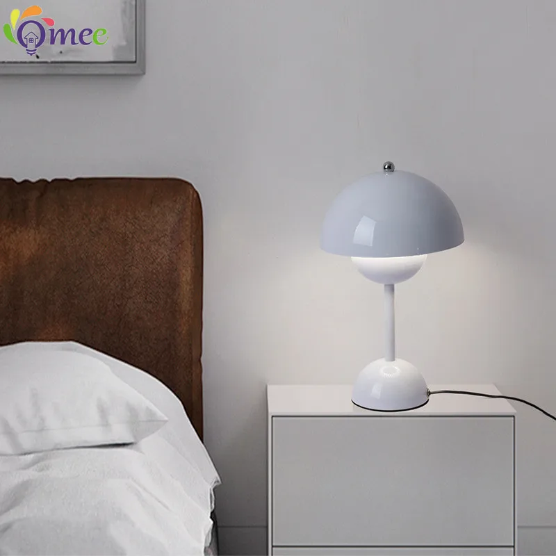 OMEE Blumen Knospe Tisch Lampe Nordic Luminaria Nacht Schreibtisch Lampen Blütenblatt Nachtlicht Wohnzimmer Tisch Dekoration Beleuchtung Lampara