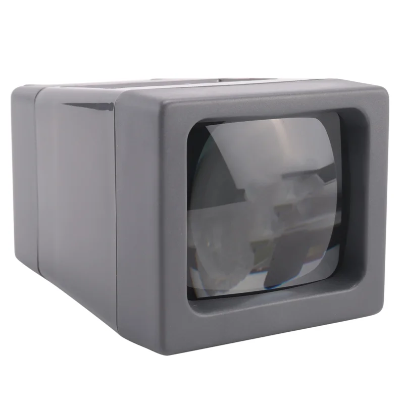 Visor de corrediça e filme de 35mm, visualizador negativo, visualização iluminada por LED de mesa, ampliação 2X durável fácil de usar