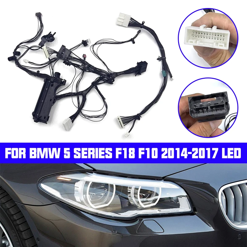 

Подходит для BMW 5-й серии F18 F10 2014-2017, высококачественный жгут светодиодных фар, внутренняя проводка и группа следящей линии