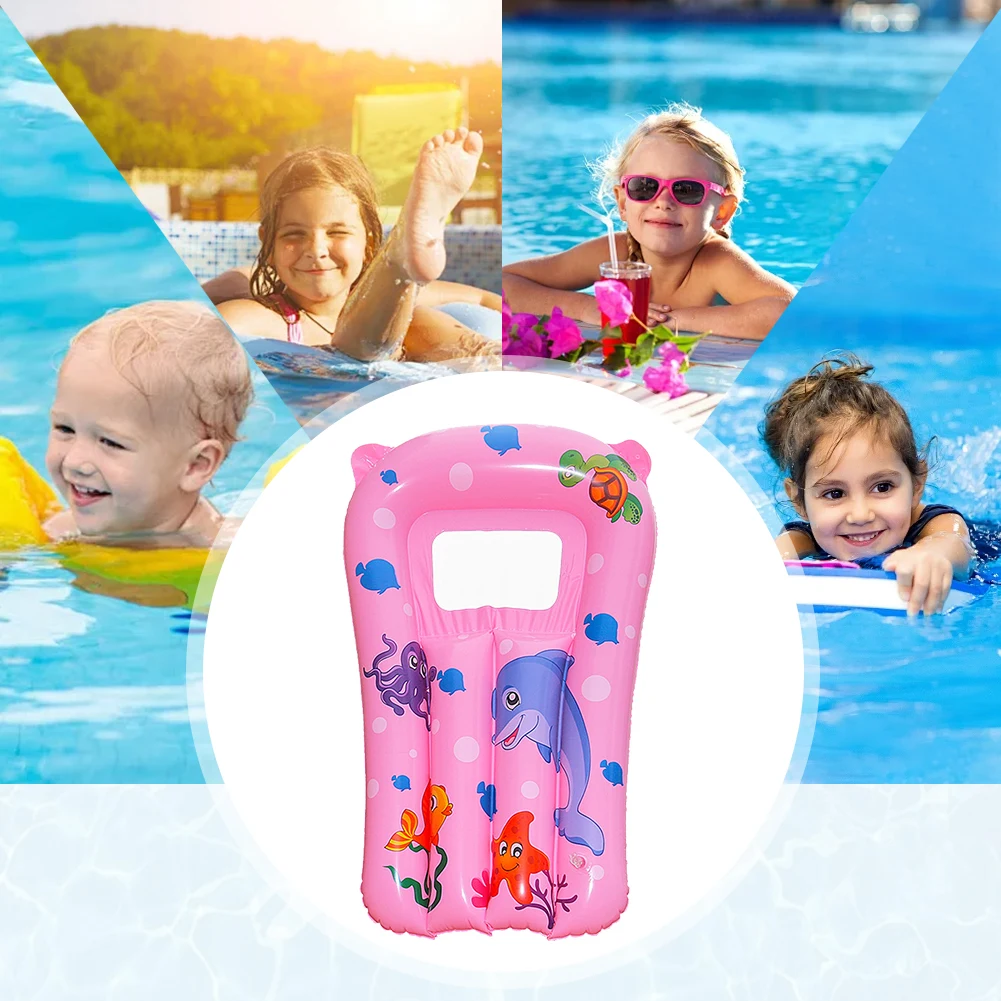 Kids Floating Surfboard Children Water Recliner Cartoon Blow Up Lounge Chair PVC Cute Water Hammock Thickened for Kids Children