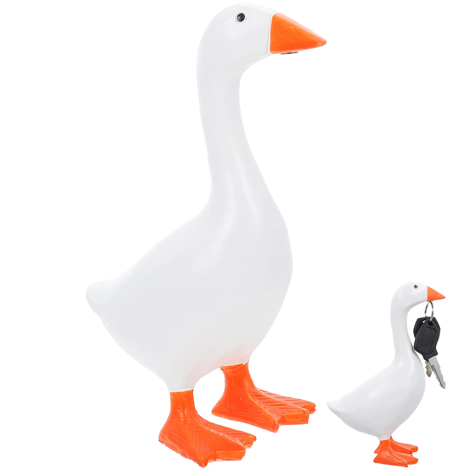 

Magnetic Key Holder Home Decoration Tabletop Bracket Decorative Living Room Statue Resin Design Goose